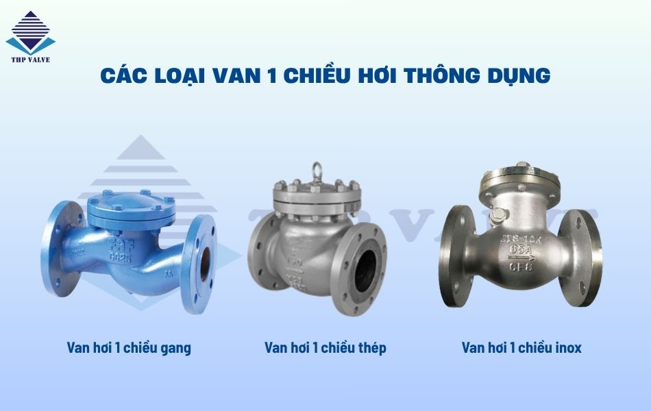 các loại van hơi 1 chiều phổ biến hiện nay
