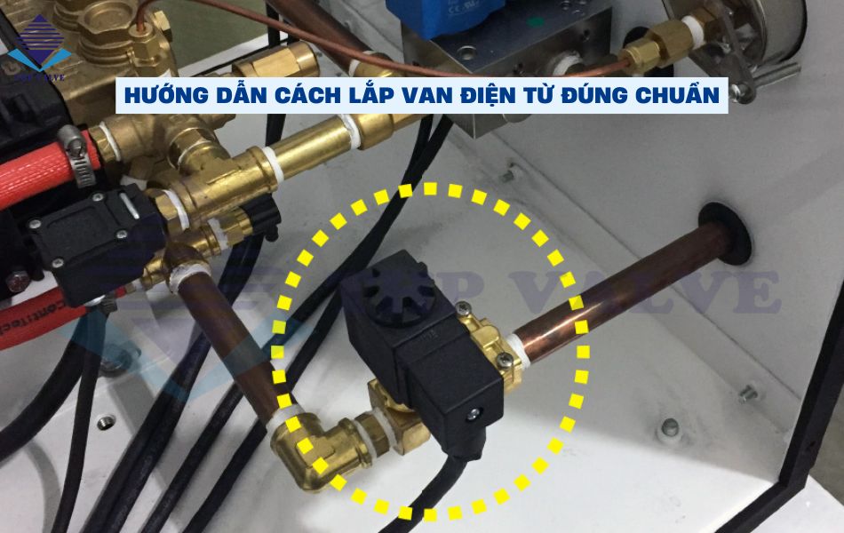 cách lắp van điện từ