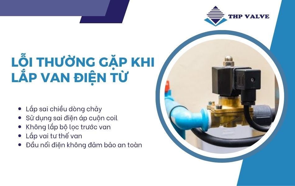 một số lỗi thường gặp khi sử dụng van điện từ