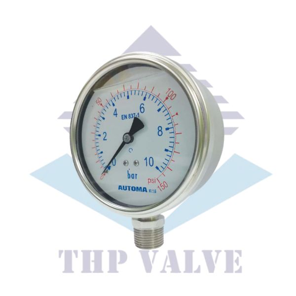 Đồng hồ áp inox AG54 – Automa Korea chính hãng