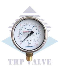 Đồng hồ áp ren đồng AG50 – Automa Korea chính hãng
