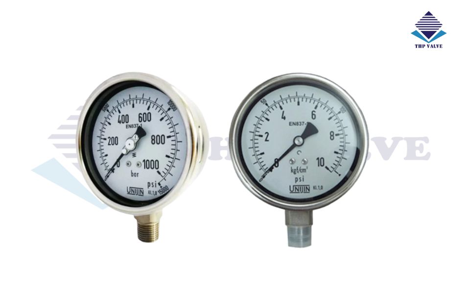 giới thiệu về đồng hồ áp suất chân đứng P252(A) – Unijin