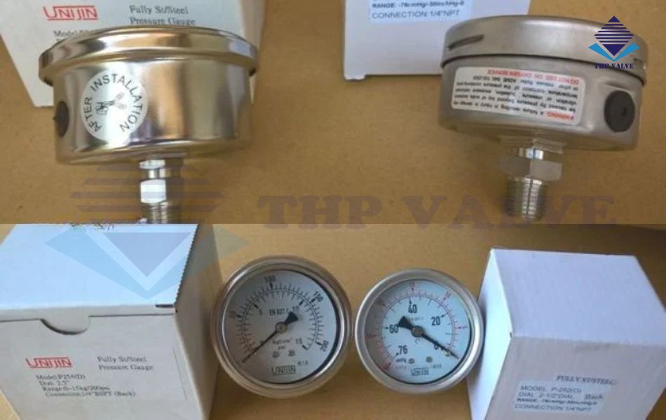 giới thiệu đồng hồ áp suất chân sau P252D – Unijin