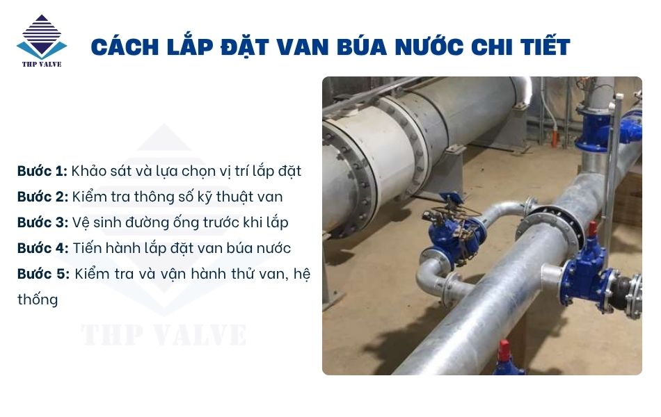 cách lắp đặt van búa nước chi tiết