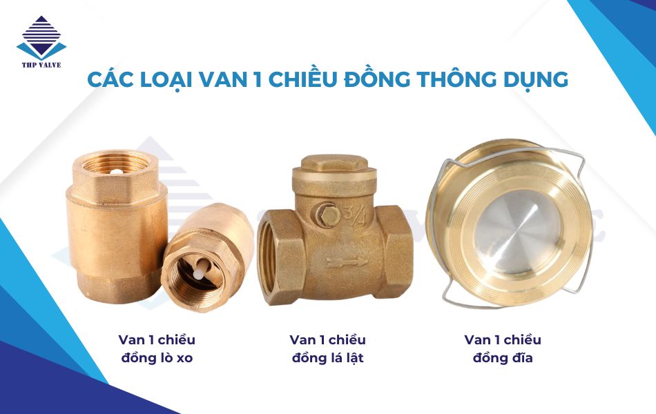 Các loại van 1 chiều đồng