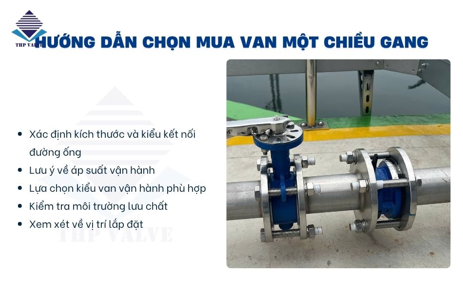 hướng dẫn lựa chọn van một chiều gang