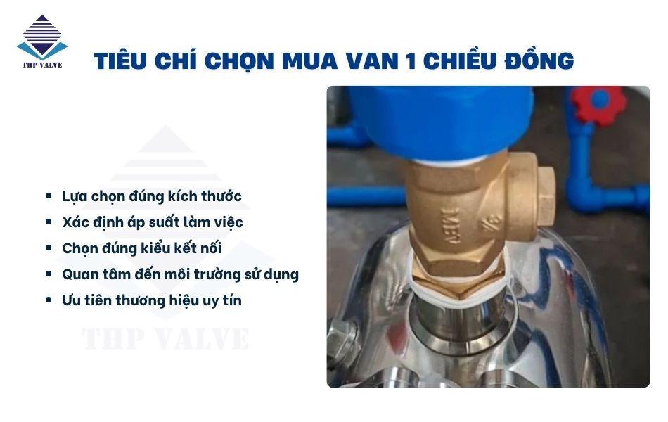 kinh nghiệm mua van 1 chiều đồng