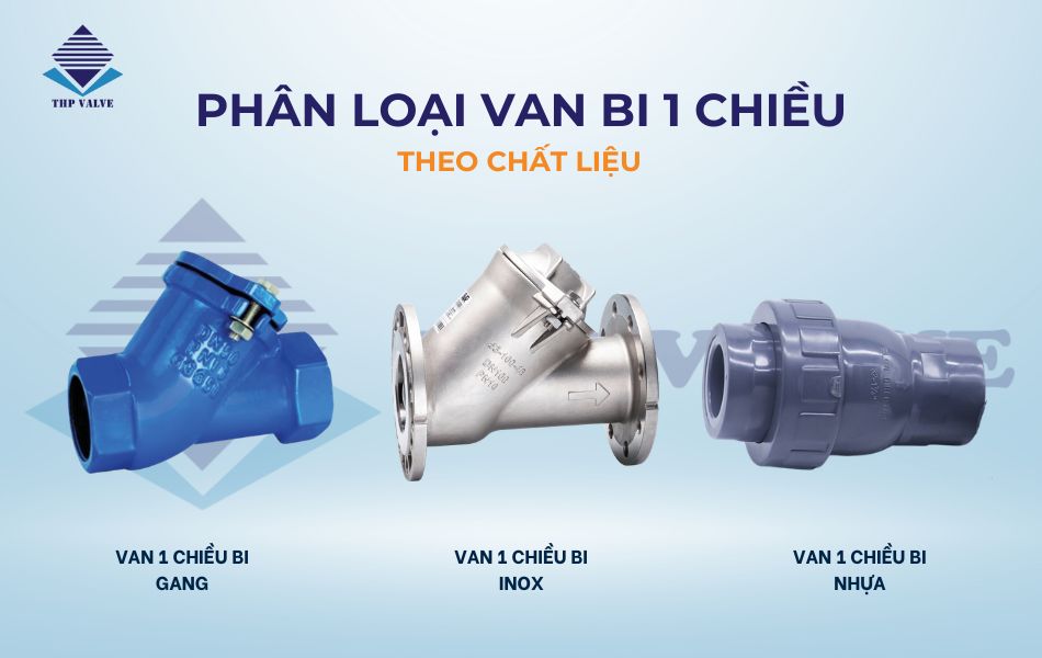 các loại van bi 1 chiều thông dụng