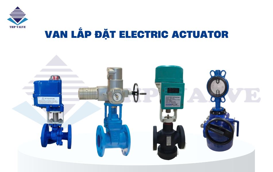 electric actuator lắp cho những loại van nào