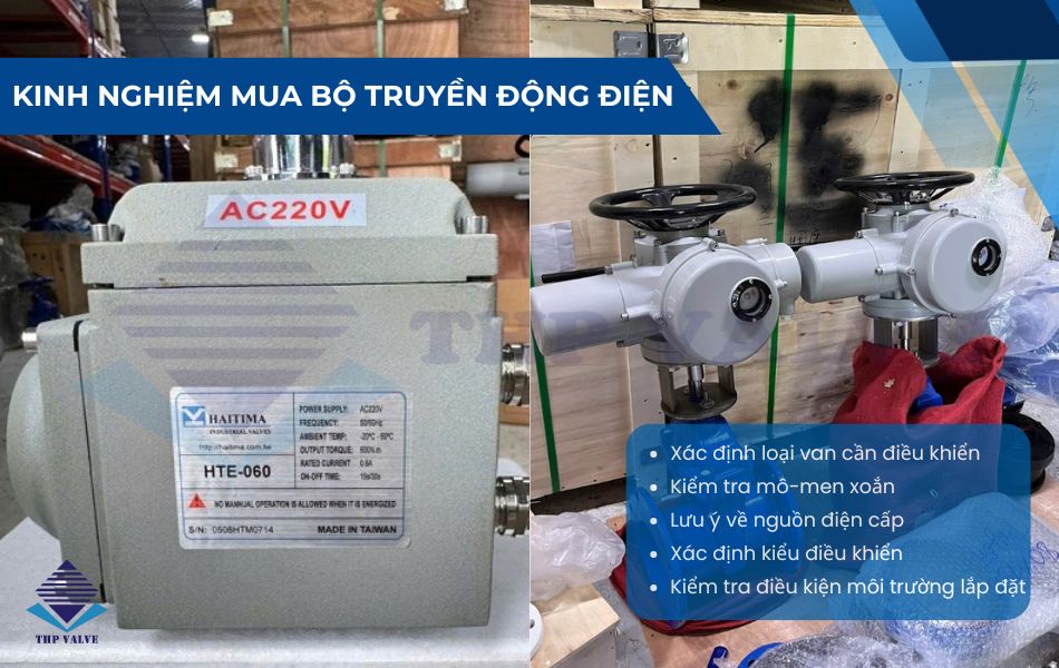 kinh nghiệm mua bộ truyền động điện