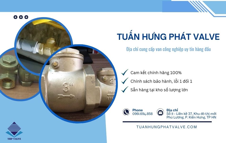 địa chỉ cung cấp van 1 chiều lá lật đồng chính hãng