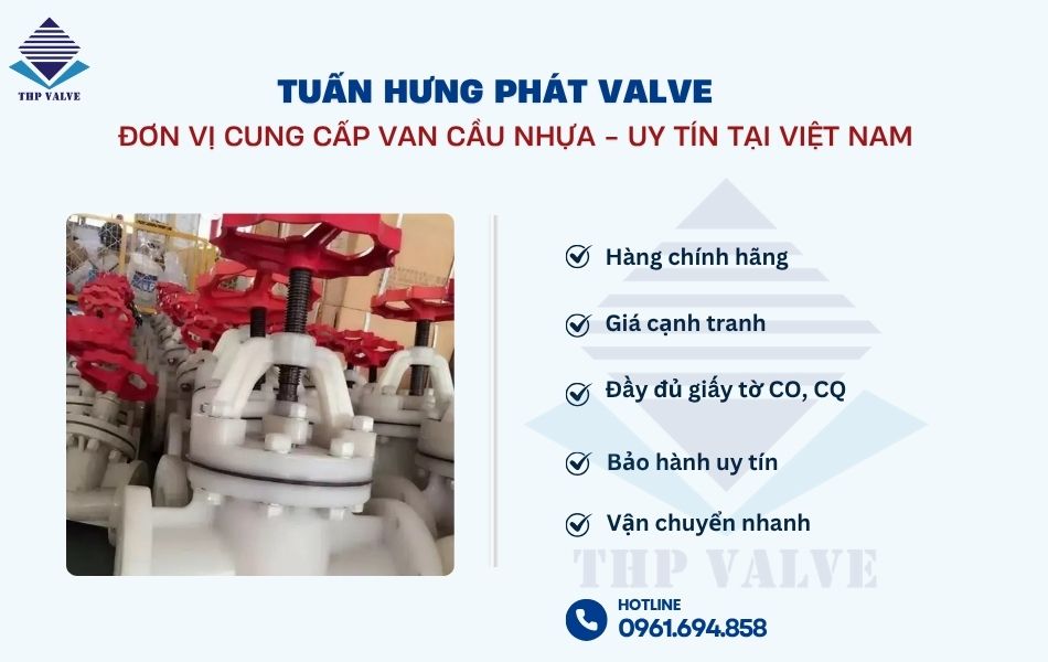 địa chỉ mua van cầu nhựa chính hãng