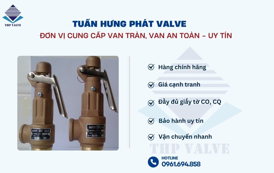 địa chỉ mua van tràn và van an toàn