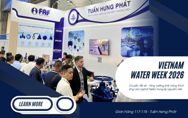 Không khí sôi động tại gian hàng Tuấn Hưng Phát trong Vietnam Water Week 2026