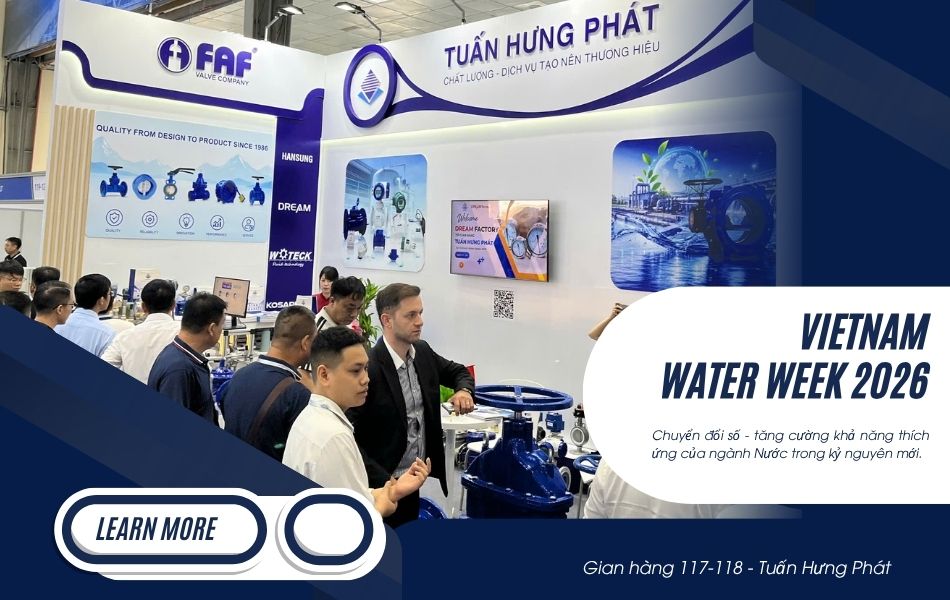 Không khí sôi động tại gian hàng Tuấn Hưng Phát trong Vietnam Water Week 2026