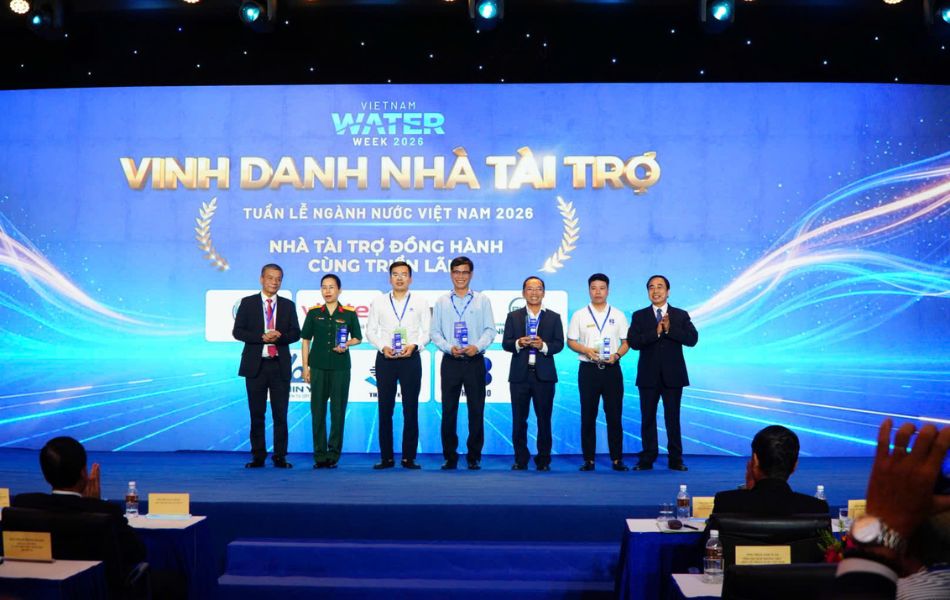 Vinh danh các nhà tài trợ đồng hành cùng triển lãm Vietnam Water Week