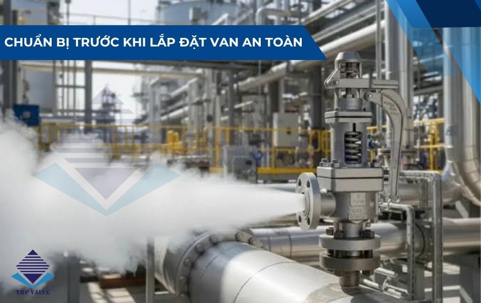chuẩn bị trước khi lắp đặt van an toàn