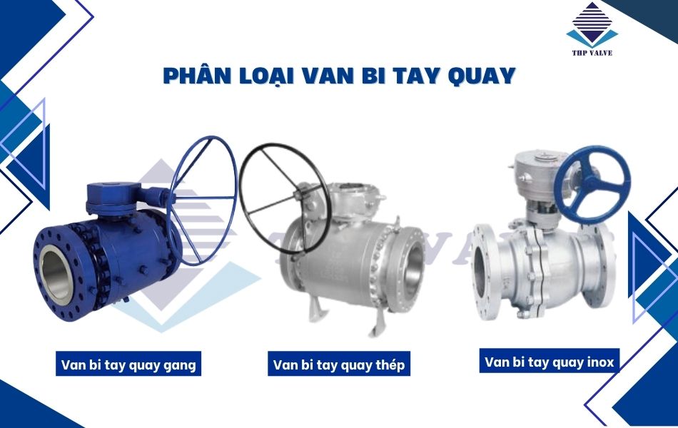 phân loại van bi tay quay theo chất liệu