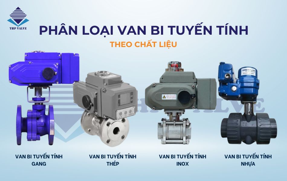 phân loại van bi tuyến tính theo chất liệu