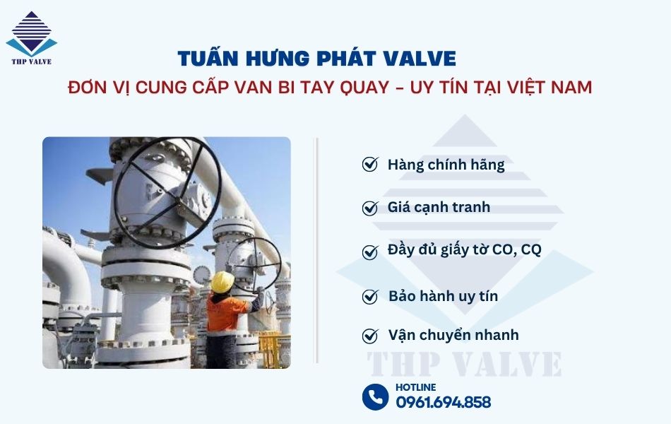 tuấn hưng phát valve phân phối chính hãng van bi tay quay