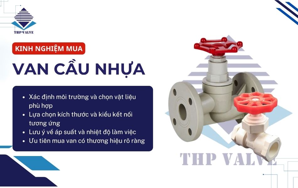 tiêu chí lựa chọn van cầu nhựa