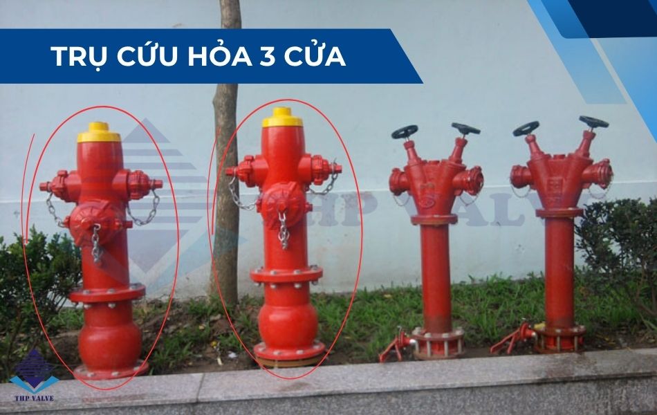 trụ cứu hỏa 3 cửa