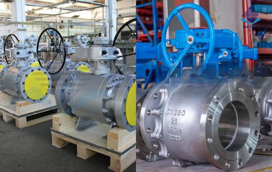 hình ảnh thực tế van bi tay quay tại kho tuấn hưng phát valve