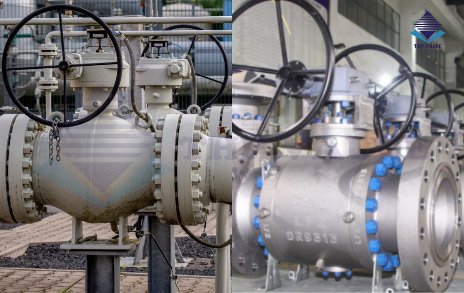 hình ảnh thực tế van bi tay quay tại kho tuấn hưng phát valve