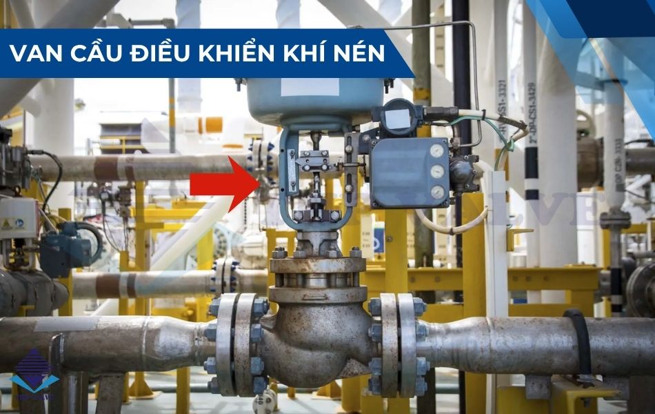 van cầu điều khiển khí nén