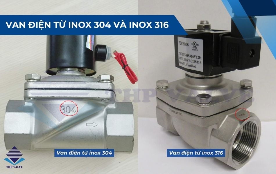 phân loại van điện từ inox