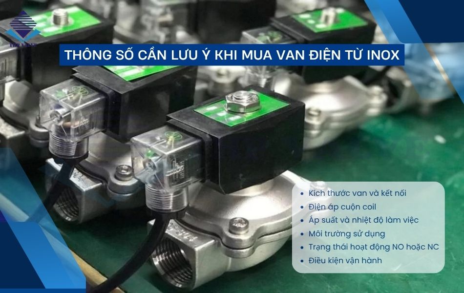 lưu ý khi mua van điện từ inox